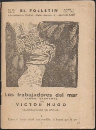 LOS TRABAJADORES DEL MAR - TOMO 2º . EL FOLLETIN Nº 38 AÑO I