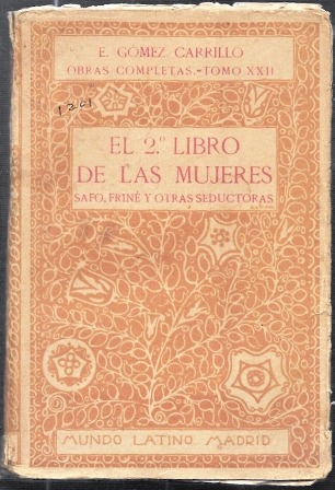 EL 2º LIBRO DE LAS MUJERES - SAFO, FRINE Y OTRAS SEDUCTORAS (TOMO XXII)