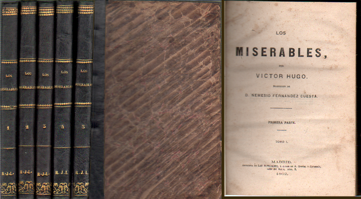 LOS MISERABLES - 10 TOMOS EN 5 VOLUMENES