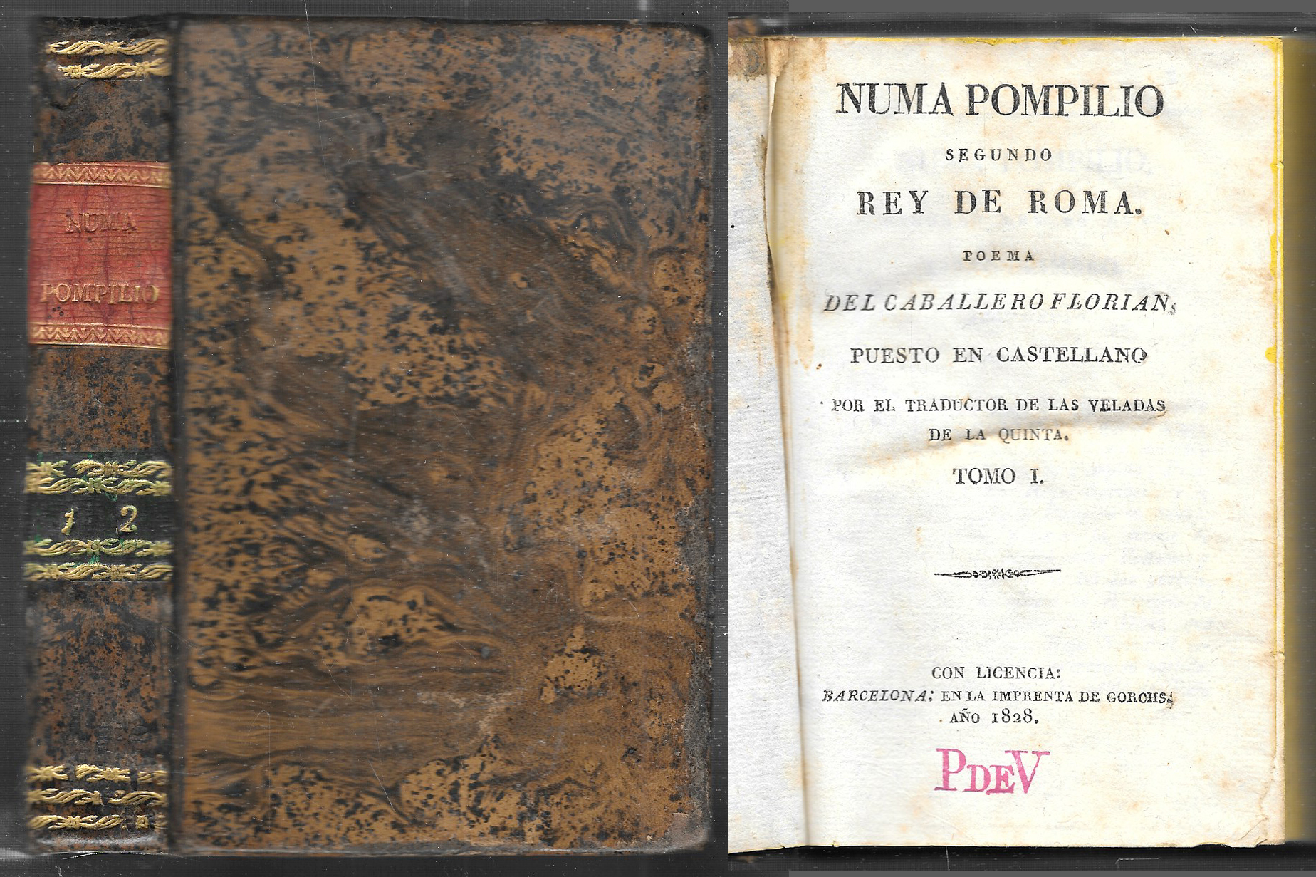 NUMA POMPILIO SEGUNDO REY DE ROMA. POEMA DEL CABALLERO FLORIAN TOMO I y II