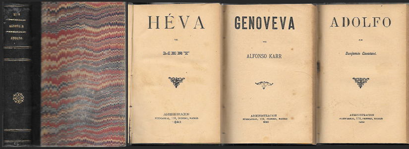HEVA - GENOVEVA - ADOLFO (3 OBRAS)