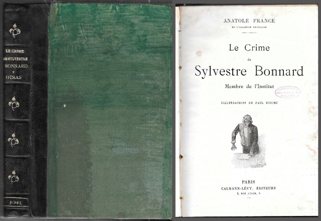 LE CRIME DE SYLVESTRE BONNARD Y OTRAS