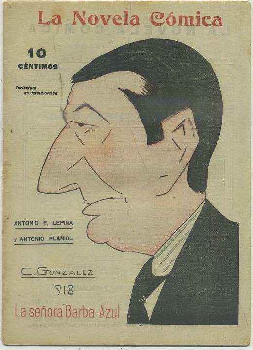 LA SEÑORA BARBA-AZUL. LA NOVELA COMICA AÑO lll Nº 96