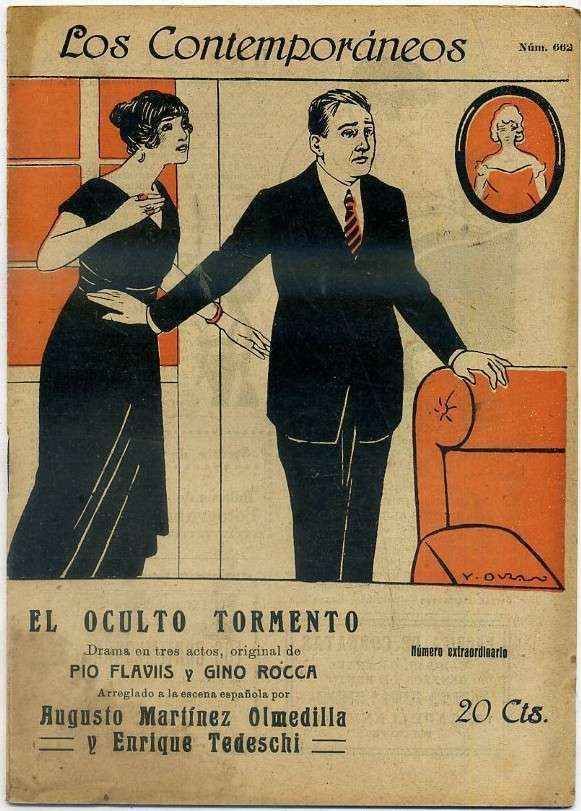 EL OCULTO TORMENTO. COL. LOS CONTEMPORANEOS AÑO Xlll Nº 662