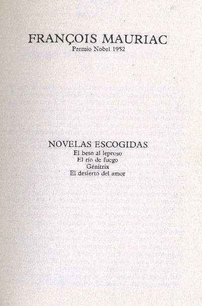 NOVELAS ESCOGIDAS