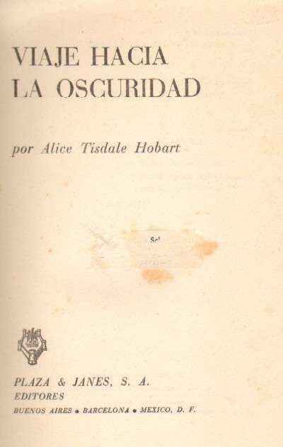 VIAJE HACIA LA OSCURIDAD