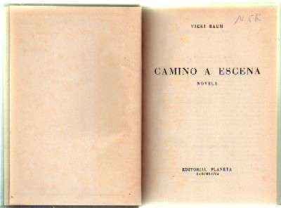 CAMINO A ESCENA. NOVELA