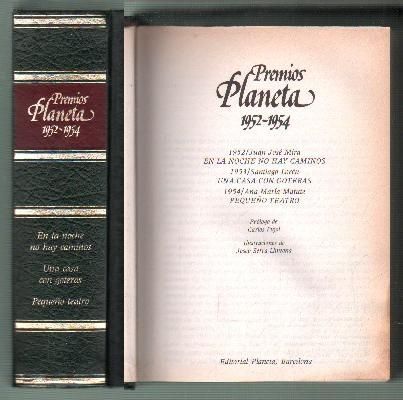 PREMIOS PLANETA 1952-1954.