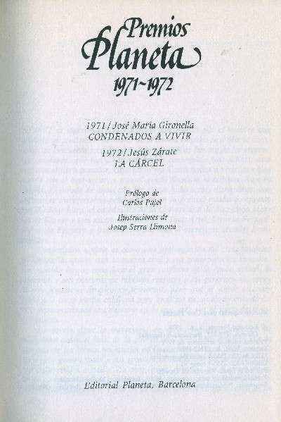 PREMIOS PLANETA 1971-1972