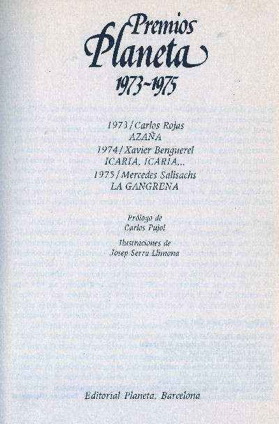 PREMIOS PLANETA 1973-1975