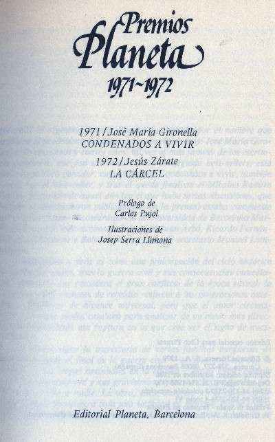PREMIOS PLANETA 1971-1972