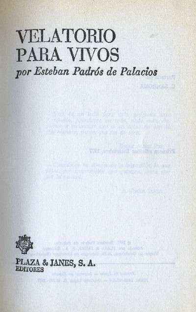 VELATORIO PARA VIVOS