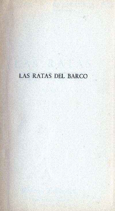 LAS RATAS DEL BARCO