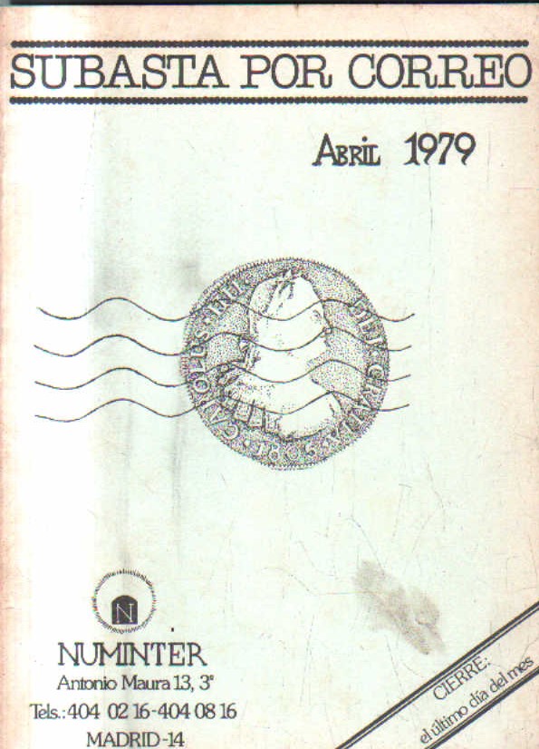SUBASTA POR CORREO. ABRIL 1979.