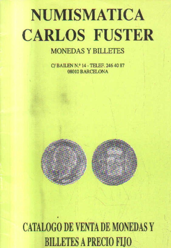 CATALOGO DE VENTA DE MONEDAS Y BILLETES A PRECIO FIJO.