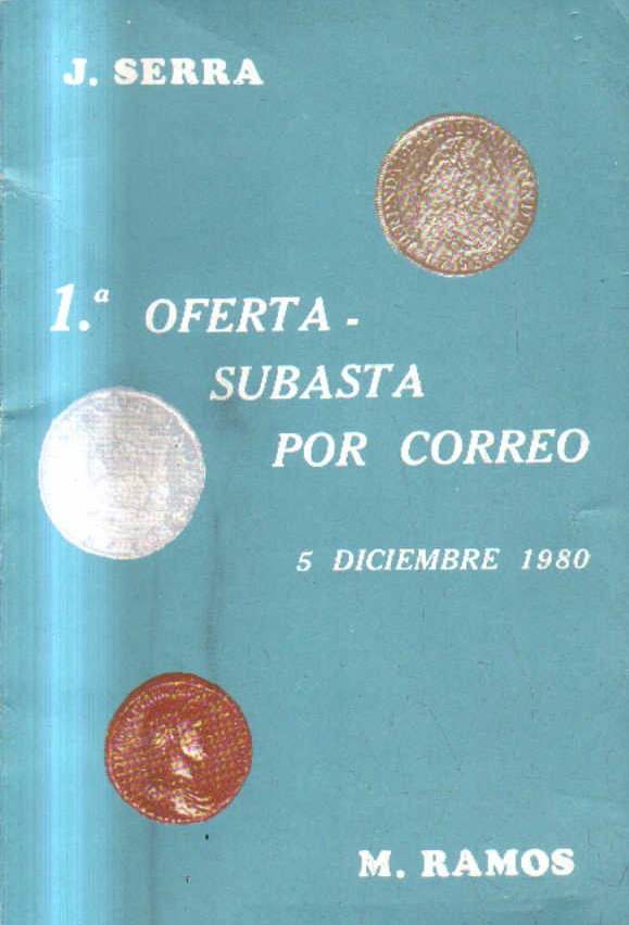 1ª OFERTA SUBASTA POR CORREO. 5 DICIEMBRE 1980.