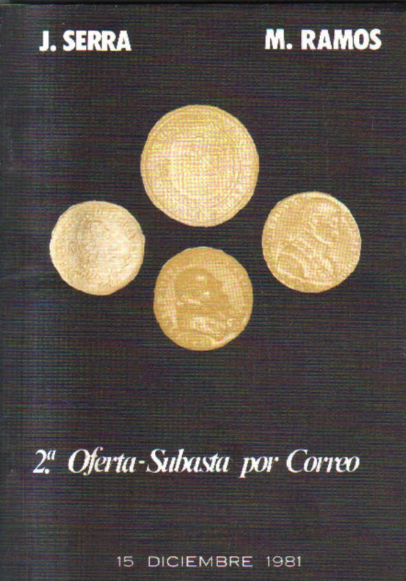 2ª OFERTA - SUBASTA POR CORREO. 15 DICIEMBRE 1981.