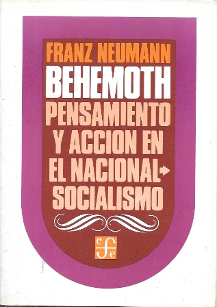 BEHEMOTH, PENSAMIENTO Y ACCION EN EL NACIONAL SOCIALISMO