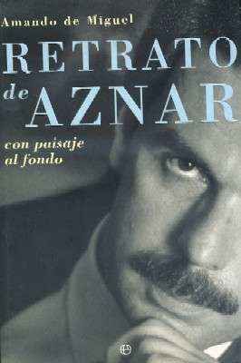 RETRATO DE AZNAR. CON PAISAJE AL FONDO.