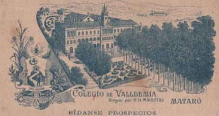 FABRICA DE ORNAMENTOS DE IGLESIA HIJOS DE M. GARIN. COLEGIO DE VALLDEMIA