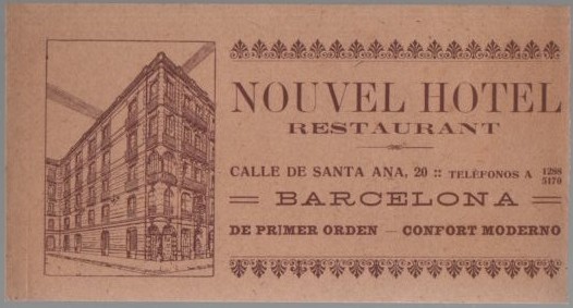 NOUVEL HOTEL RESTAURANT. HIJO DE FELIX BURITA
