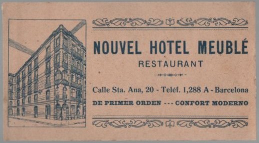 NOUVEL HOTEL MEUBLÉ RESTAURANT. LAS NOVEDADES