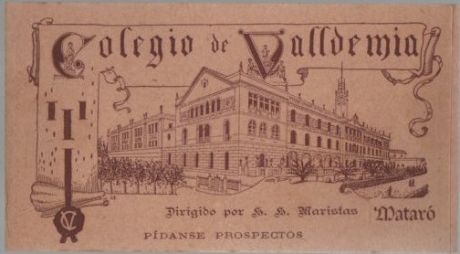 COLEGIO DE VALLDEMIA. HIJO DE FELIX ZURITA TRAJES TALLERES