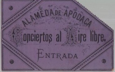 ENTRADA CONCIERTOS AL AIRE LIBRE ALAMEDA APODACA