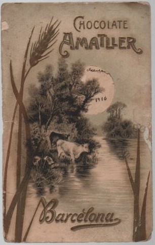 PUBLICIDAD DOBLE CHOCOLATE AMATLLER BARCELONA 1907