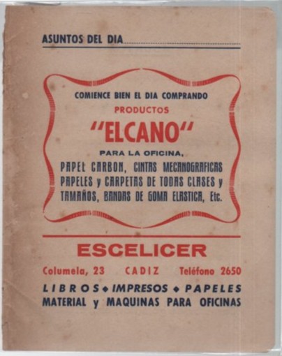 PRODUCTOS ELCANO PARA LA OFICINA. ESCELICER (CÁDIZ)
