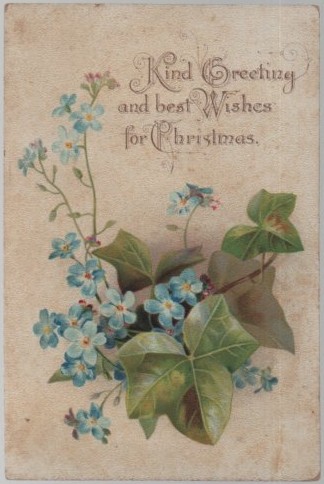 TARJETA FELICITACION KIND GREETING AND BEST WISHES FOR CHRISTMAS