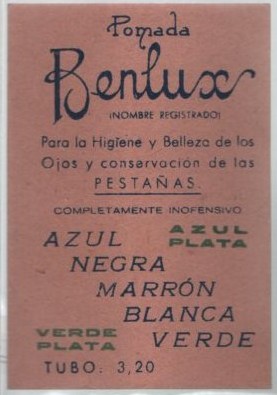 POMADA BENLUX PARA LA HIGIENE Y BELLEZA DE LOS OJOS