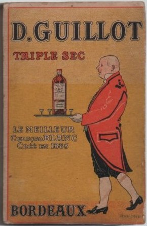 FOLLETO PUBLICITARIO D. GUILLOT TRIPLE SEC  CON 7 ILUSTRACIONES