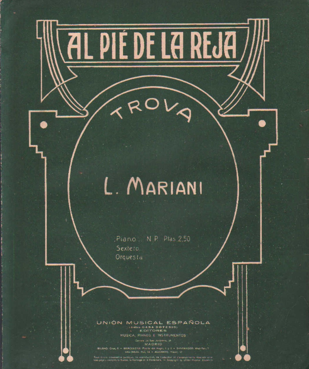 AL PIE DE LA REJA. TROVA