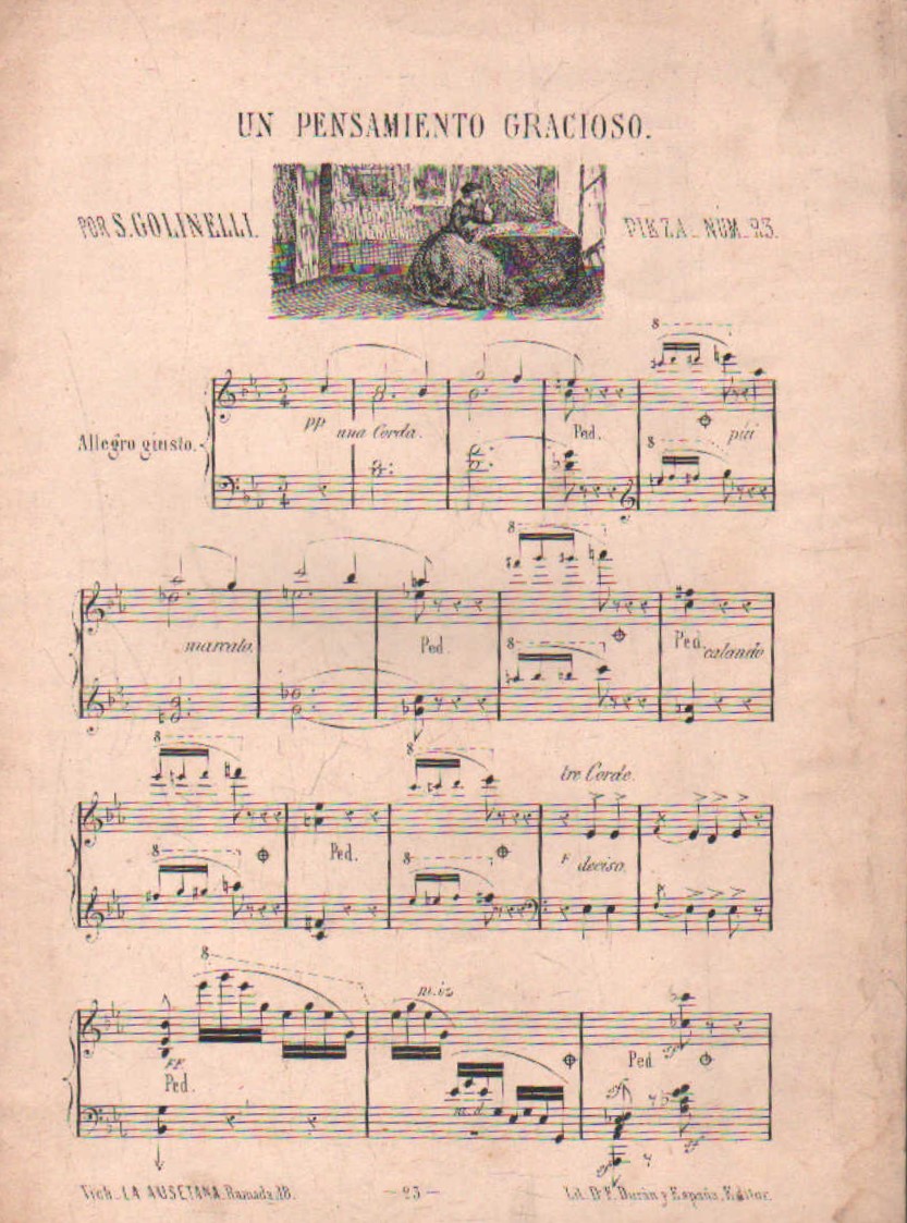 UN PENSAMIENTO GRACIOSO. PIEZA NUM. 23