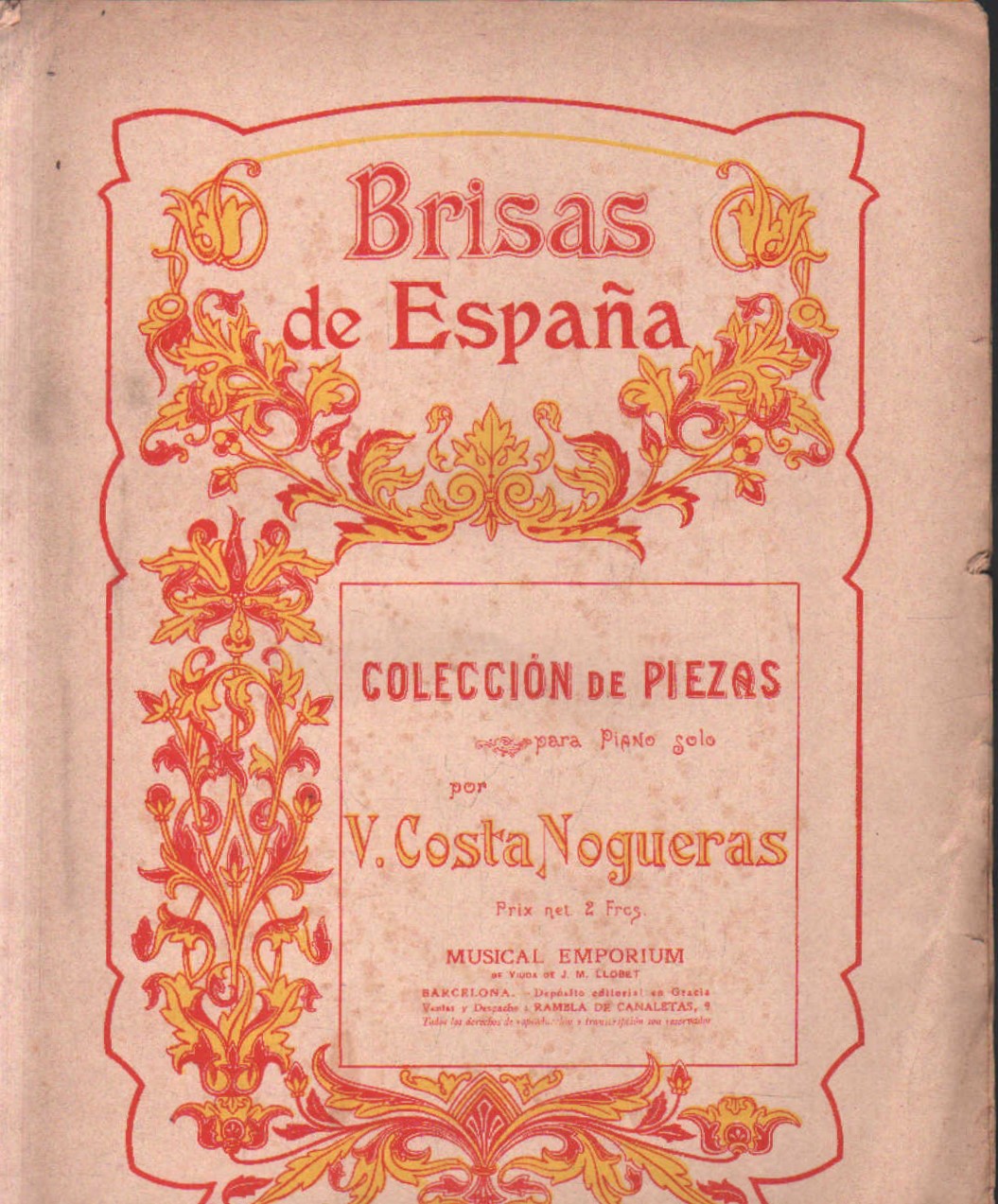 BRISAS DE ESPAÑA. COLECCIÓN DE PIEZAS PARA PIANO