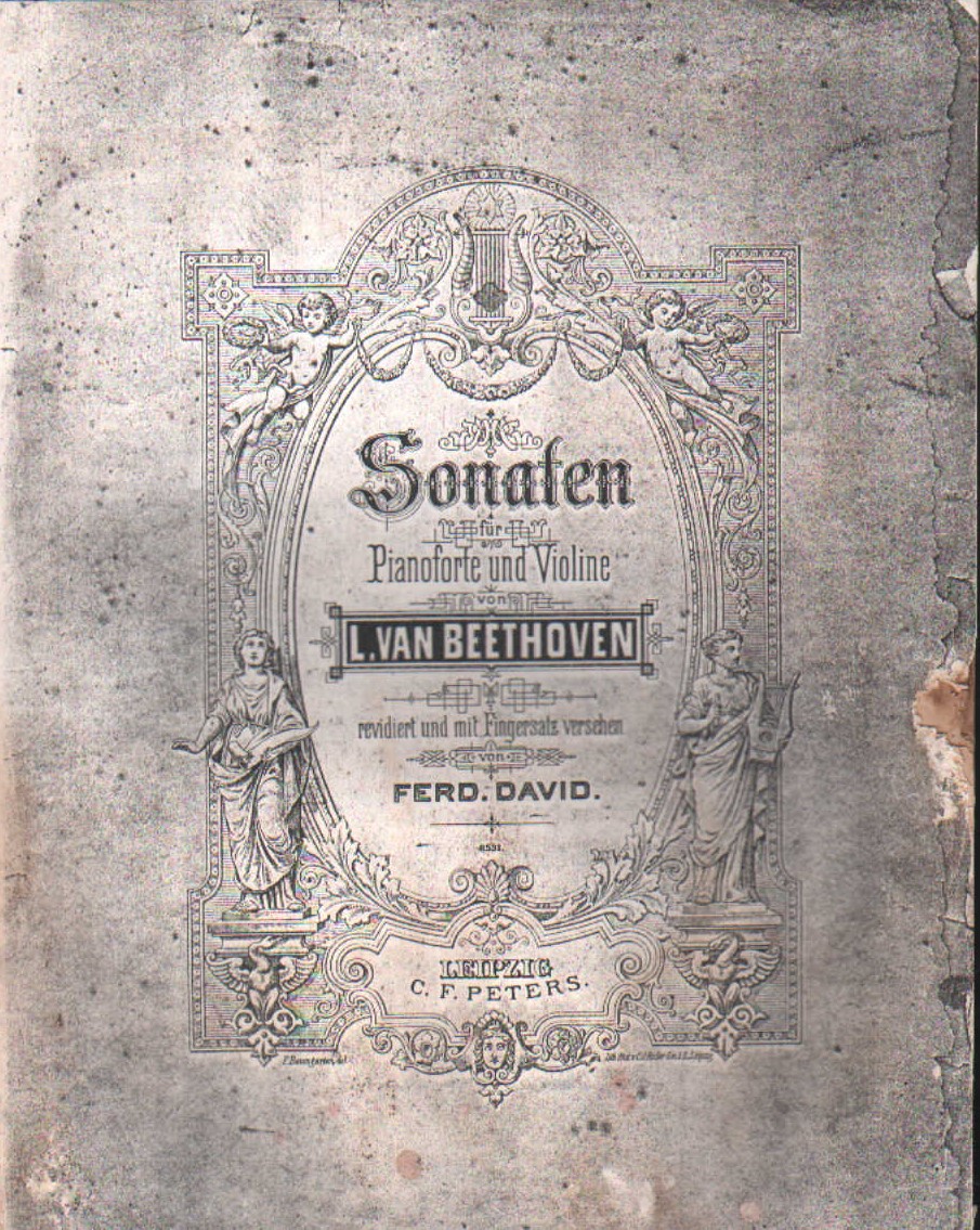 SONATEN PIANOFORTE UND VIOLINE L. VAN BEETHOVEN