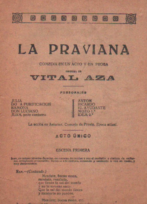LA PRAVIANA. COMEDIA EN UN ACTO Y EN PROSA.