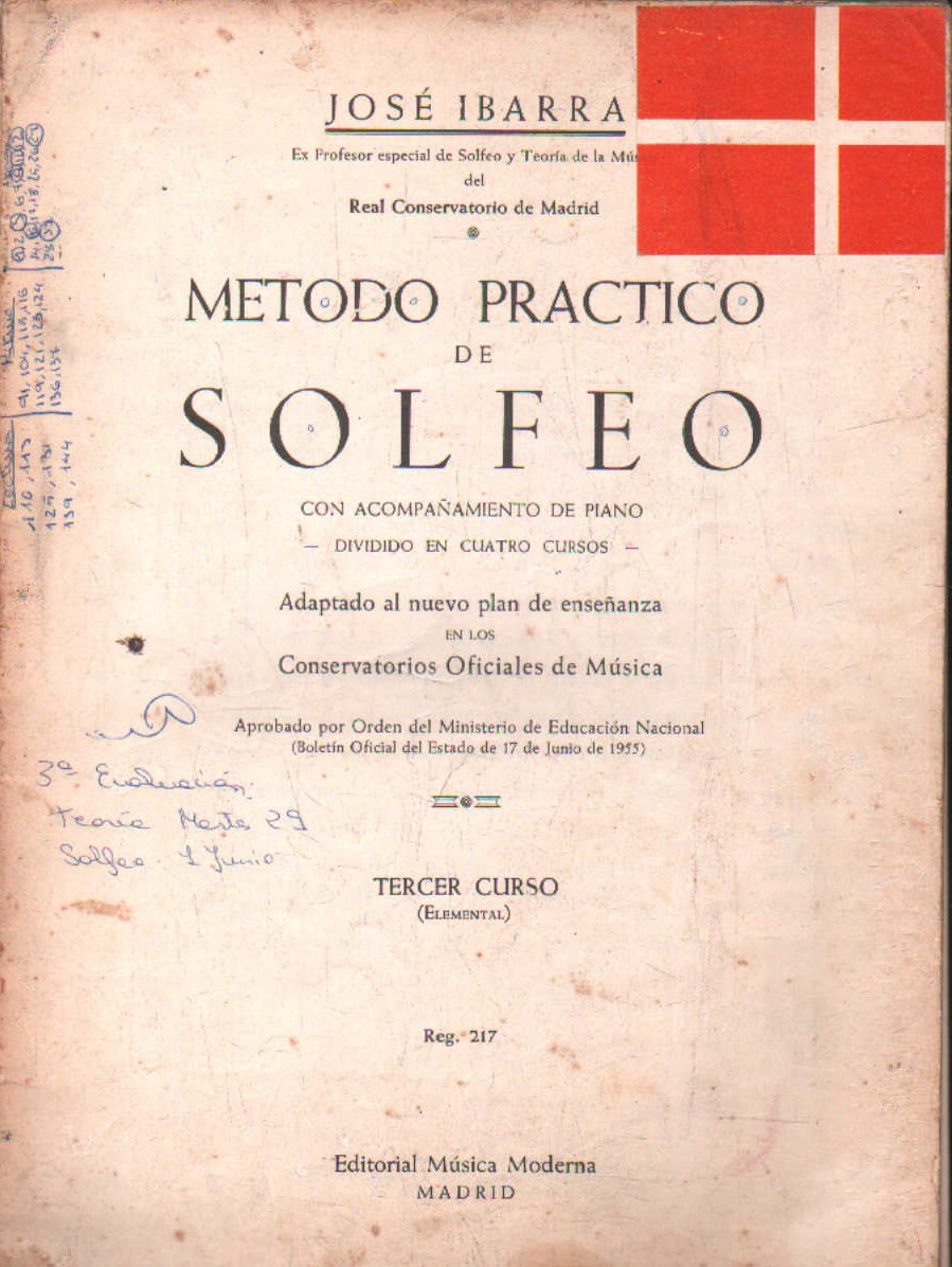 METODO PRACTICO DE SOLFEO TERCER CURSO