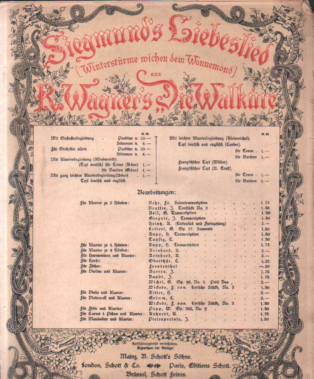 SIEGMUNDS-LIEBESGESANG