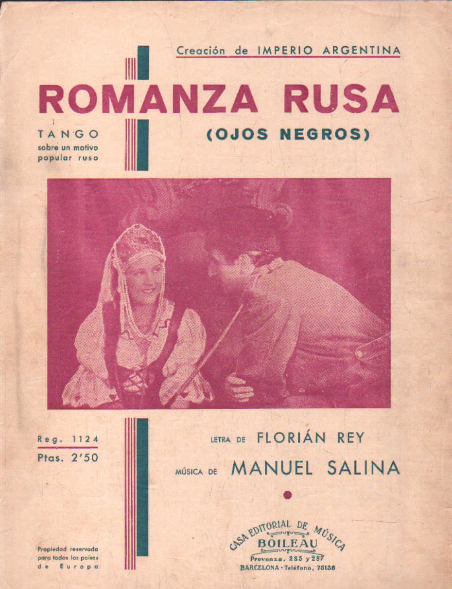 ROMANZA RUSA (OJOS NEGROS)
