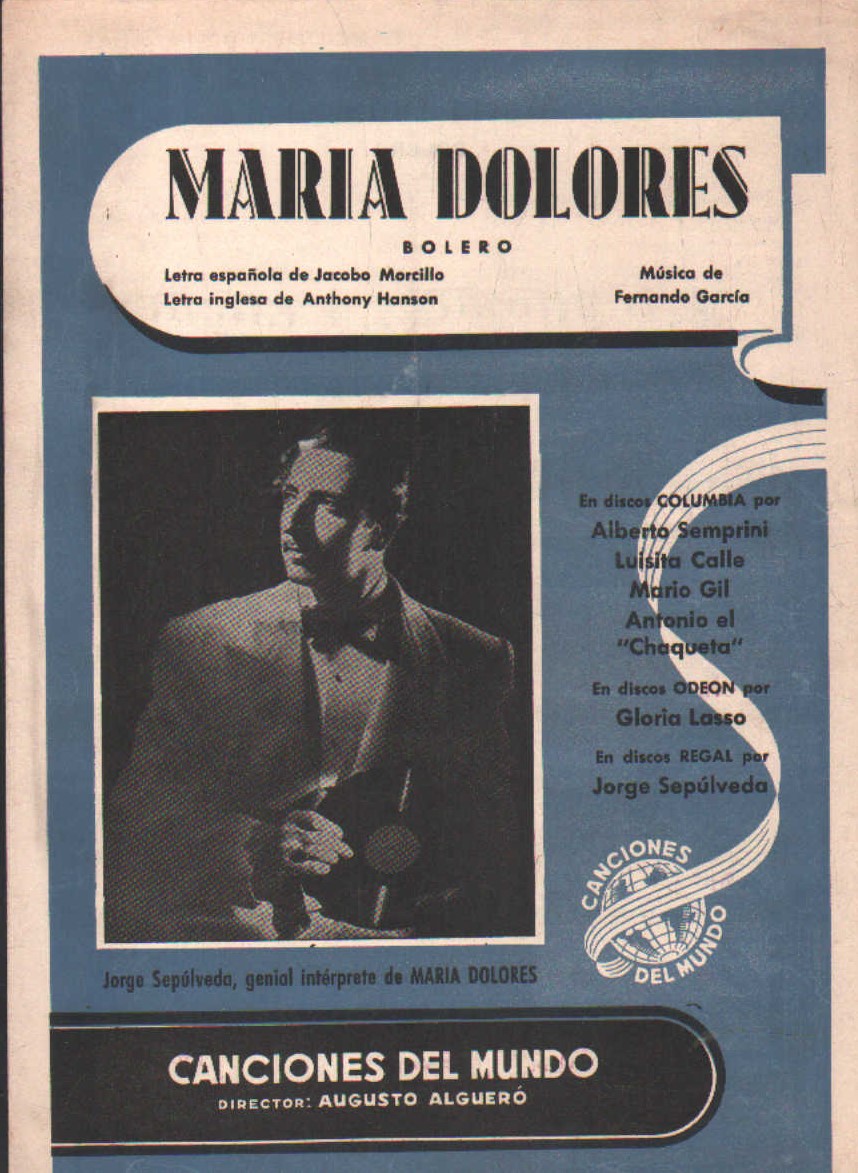 MARIA DOLORES BOLERO