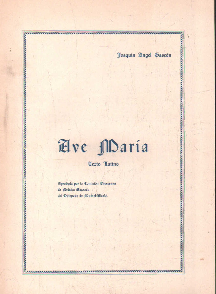 AVE MARÍA TEXTO LATINO