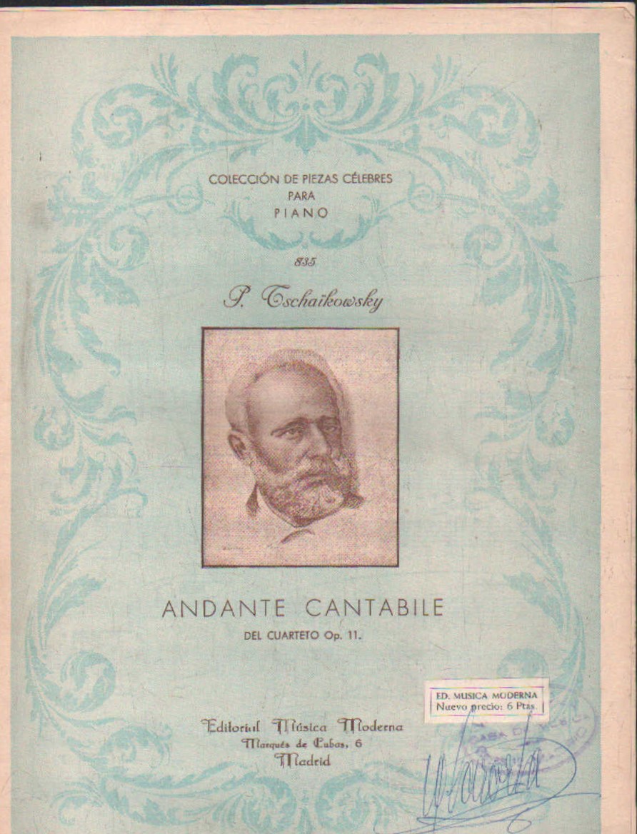 ANDANTE CANTABILE DEL CUARTETO OP. 11