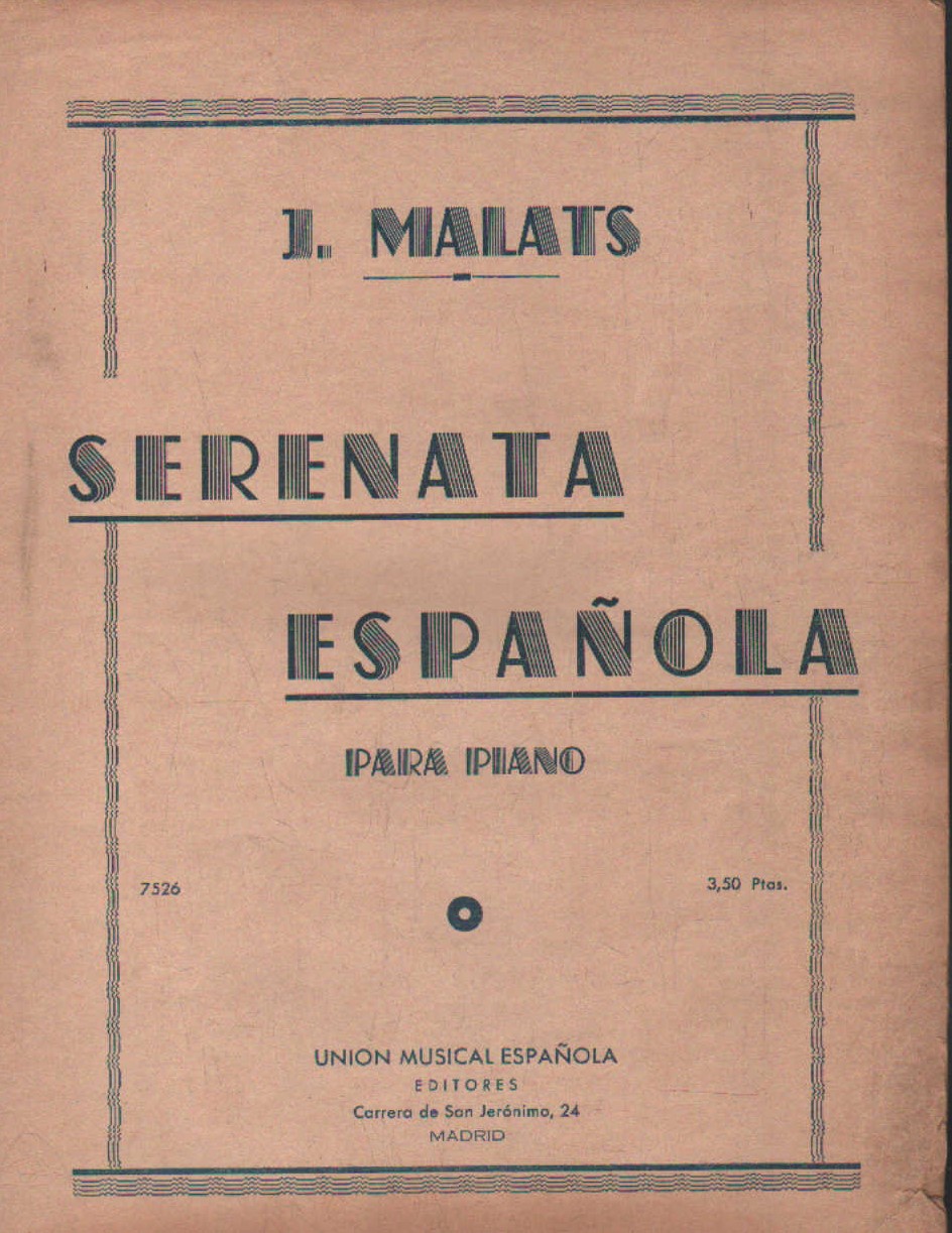 SERENATA ESPAÑOLA PARA PIANO