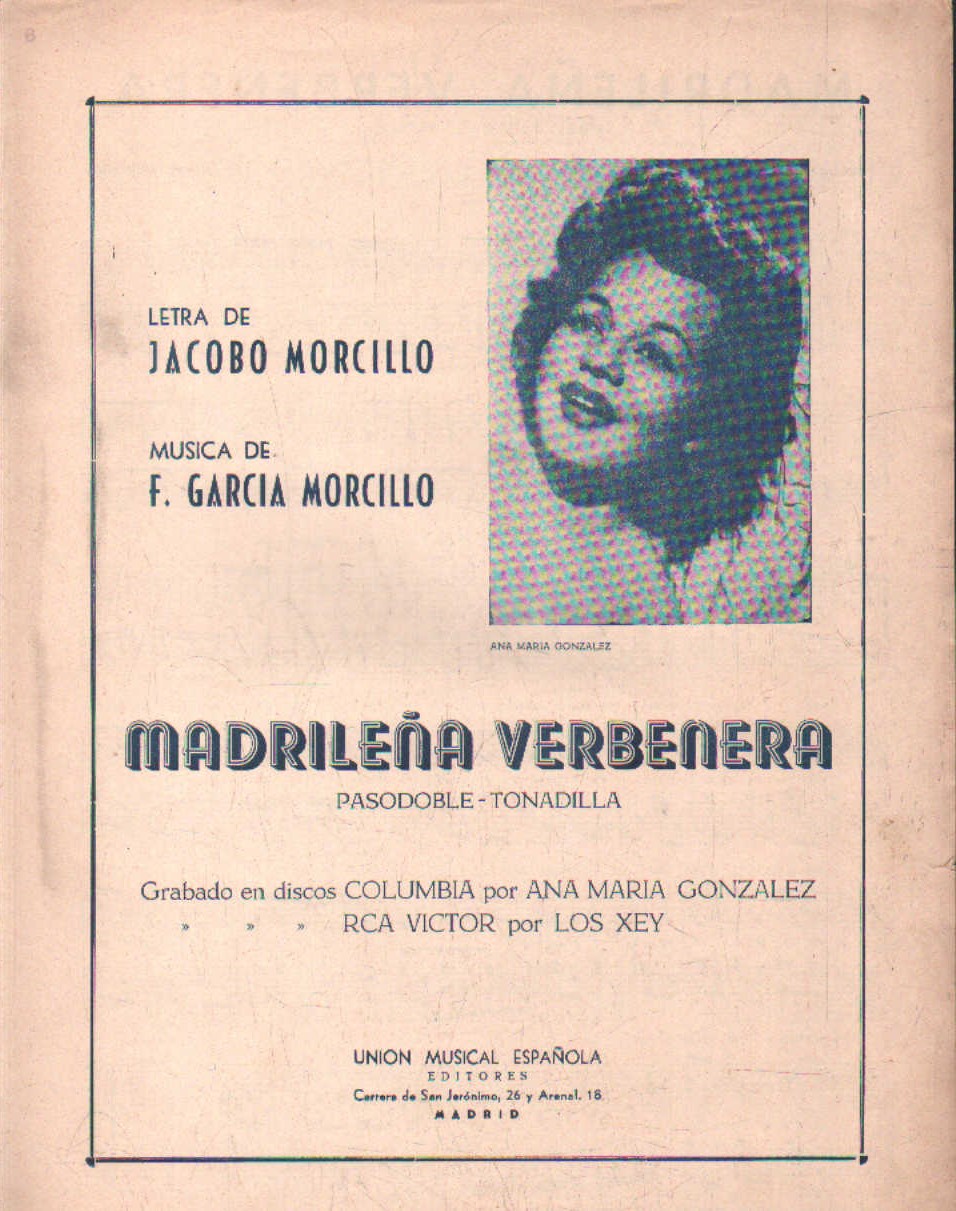 MADRILEÑA VERBENERA. PASODOBLE - TONADILLA