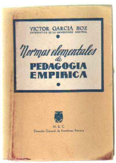 NORMAS ELEMENTALES DE PEDAGOGIA EMPIRICA