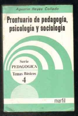PRONTUARIO DE PEDAGOGÍA,PSICOLOGÍA Y SOCIOLOGÍA
