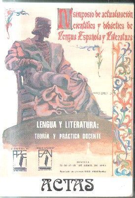 LENGUA Y LITERATURA. TEORIA Y PRACTICA DOCENTE.