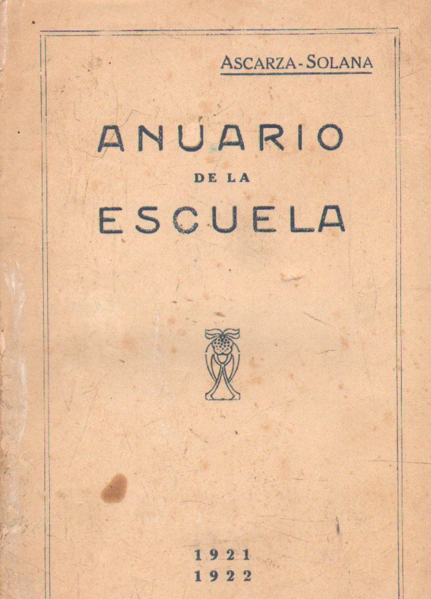 ANUARIO DE LA ESCUELA PARA EL CURSO 1921-22